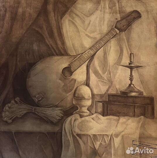 Натюрморт, академический рисунок