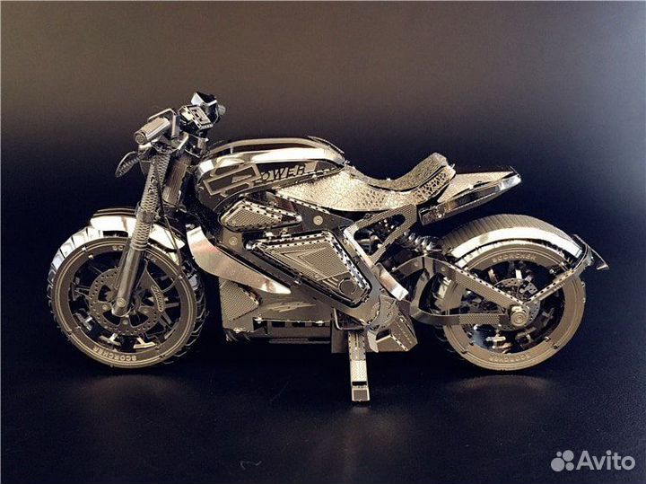 Фигурка 3D пазл мотоцикл металл конструктор