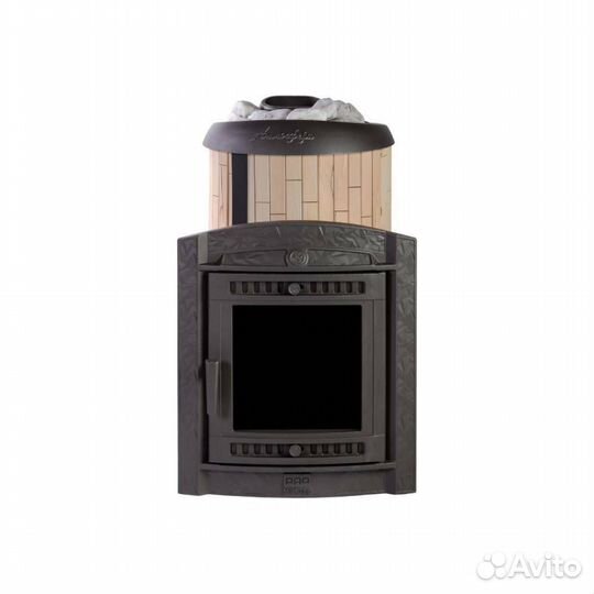 Печь Для Бани Атмосфера L+ ктт ламели «Окаменевшее