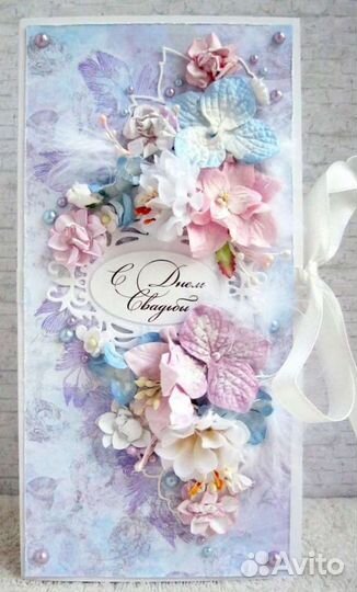 Открытка (шоколадница) скрапбукинг