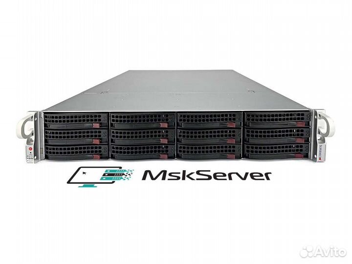 Сервер Supermicro 6028R-E1CR12T 2x E5-2696v4 128Gb