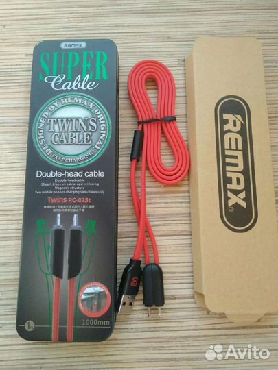 Кабель 2 в 1 micro/lighting Remax Twings RC-025t