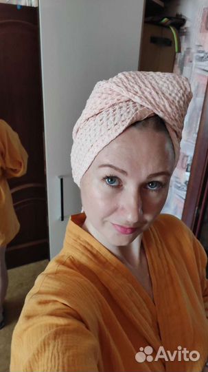 Льняное вафельное полотенце новое