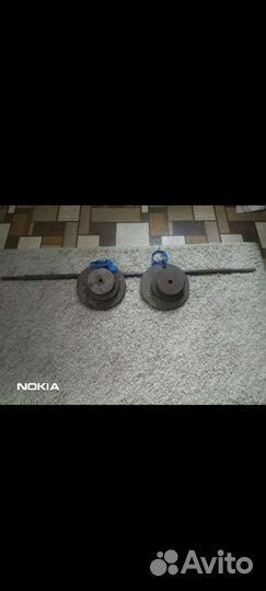 Штанга с блинами