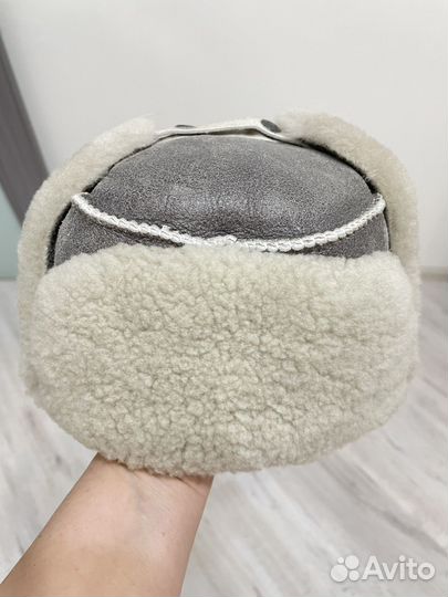 Мужская зимняя меховая шапка цигейка