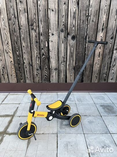 Беговел-велосипед 4 в 1 с родительской ручкой