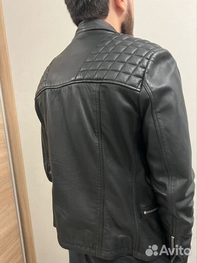 Кожаная куртка Allsaints мужская размер XS