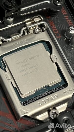 Материнская плата с процессором i7 9700k
