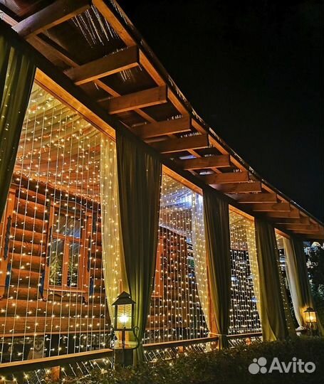 Новогоднее освещение дома под ключ гирляндами