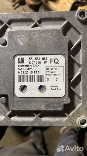 Эбу Opel Astra H седан Z18XER 2010