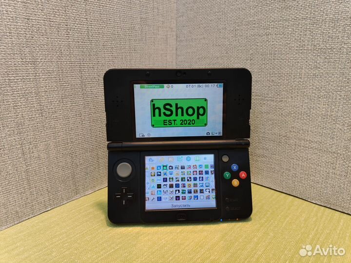 New nintendo 3ds 128гб прошитая (черная)