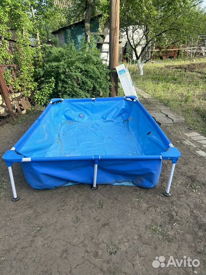 Каркасный бассейн прямоугольный бу