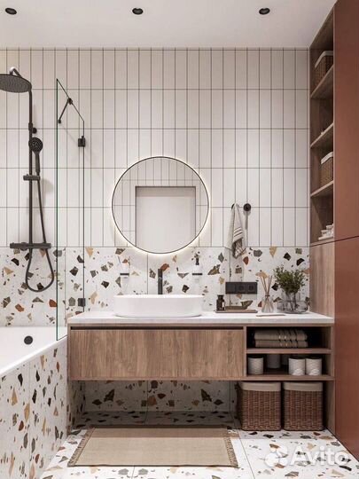 Санузел под ключ плиточные работы