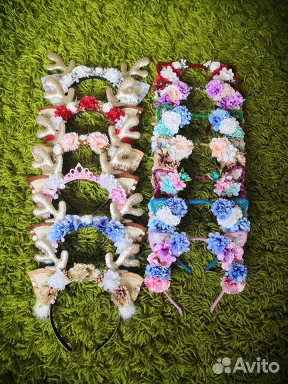 Резиночки,заколочки,ободки для волос,ручная работа
