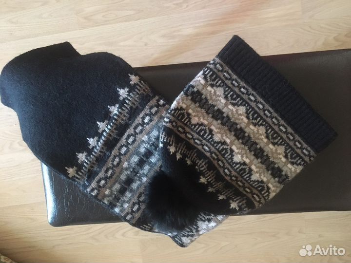 Набор зимний шапка и шарф