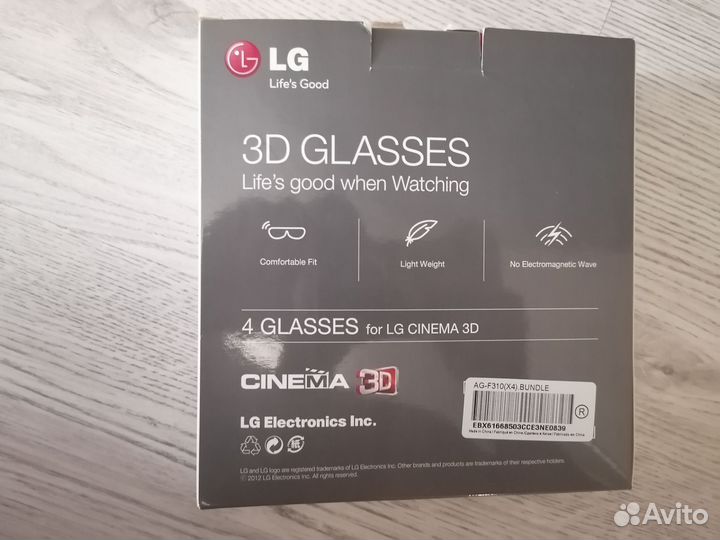 3D очки lg