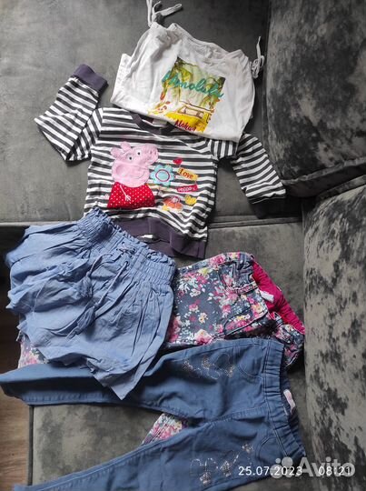 Вещи пакетом на девочку 104-110