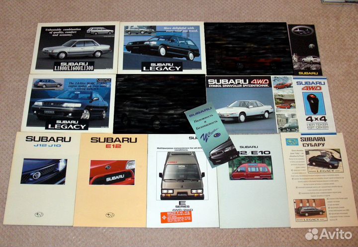 Subaru Субару рекламные буклеты брошюры