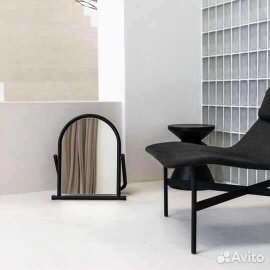 Зеркало напольное Splendor для обуви, чёрный муар