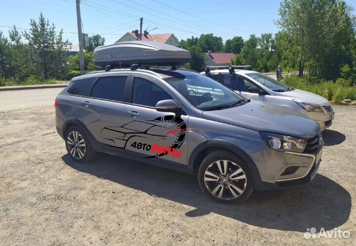 Автобокс LADA Vesta SW двусторонний серый