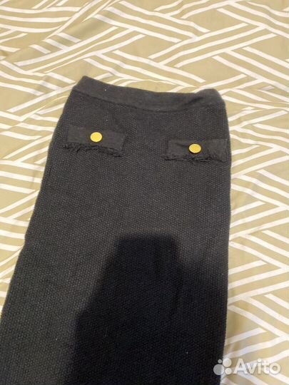 Юбка черная обтягивающая