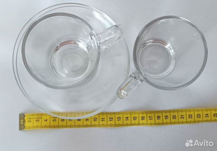 Стильная кофейная пара ARC Франция стекло