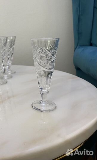 Хрустальные рюмки на ножке СССР