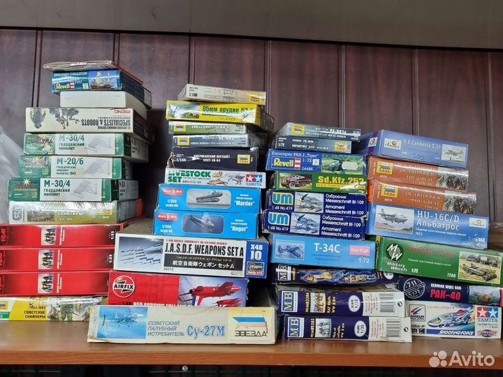 Сборные модели в разном масштабе