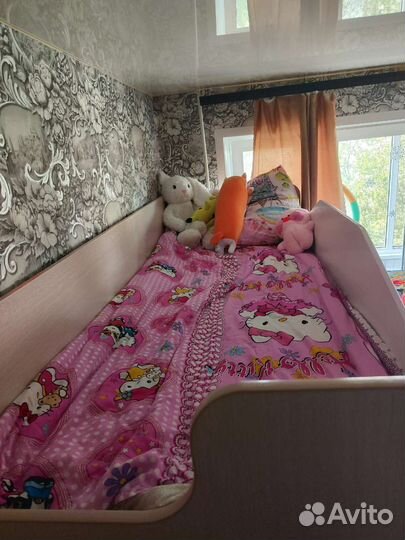 Кровать чердак детский угловой