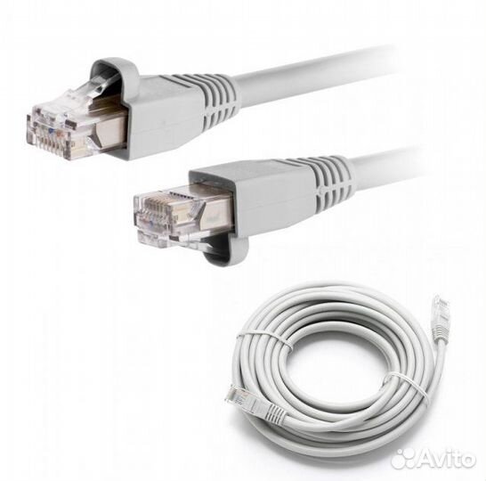 Интернет кабель (патчкорд) обжатый