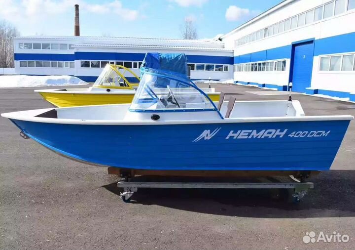 Лодка под мотор до 40л.с.-Неман-400 DCM+лебедка