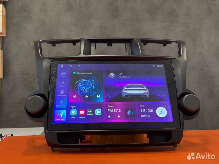 Магнитола для Toyota Highlander 08-13