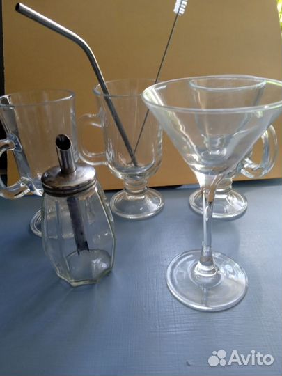 Бокалы для глинтвейна, фужер для мартини