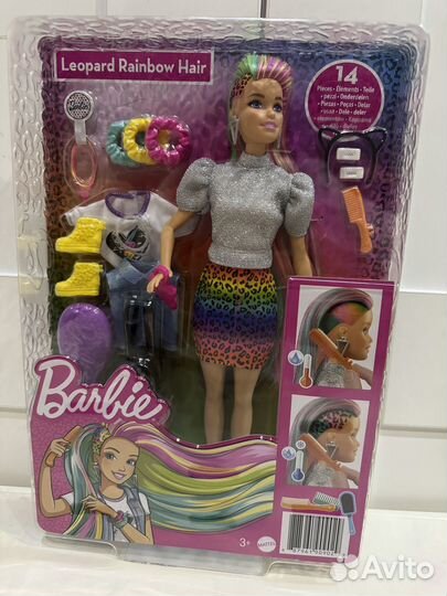 Кукла barbie mattel с разноцветными волосами GRN81
