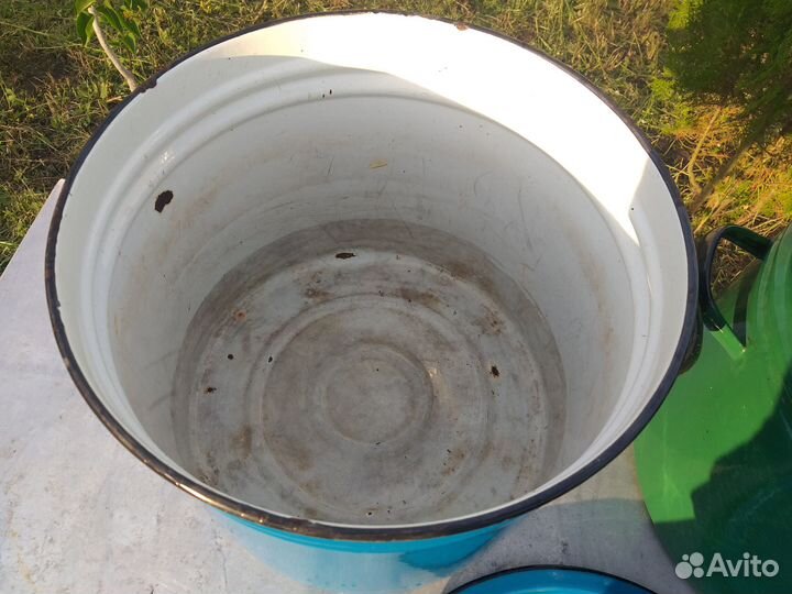 Кастрюля эмалированная 30 литров, бак для воды