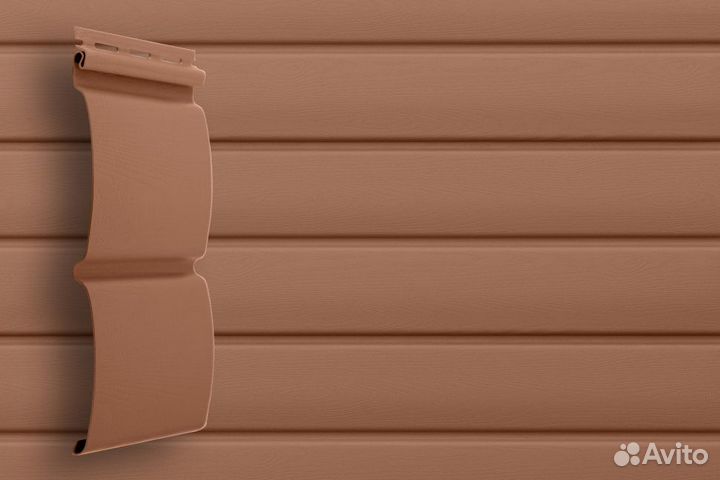 Сайдинг Grand Line Блок хаус D4,8 темно-бежевый