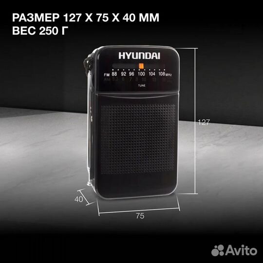 Радио Indin AM / FM/ и Hyundai H-PSR110 Новые