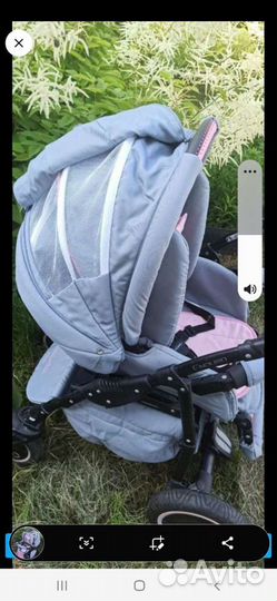 Коляска для девочки Адамекс Эндуро 2 в 1в хорошем