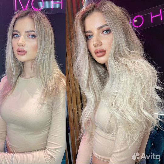 Наращивание волос Кератин Ботокс Окрашивание волос