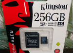 Новая карта памяти MicroSD 256 gb