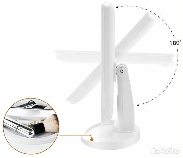 Новое зеркало с подсветкой розовое