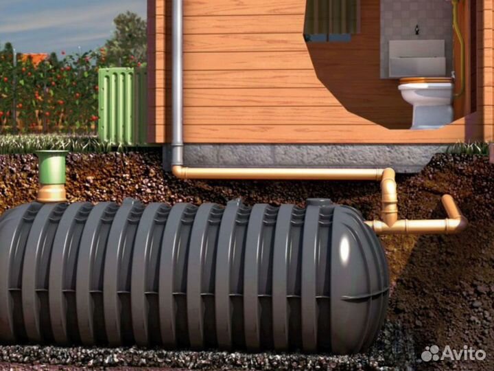 Септик био Диамант 3 с переливом