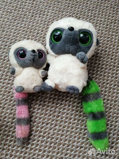 Мягкие игрушки (лемур, медведь, драконы)