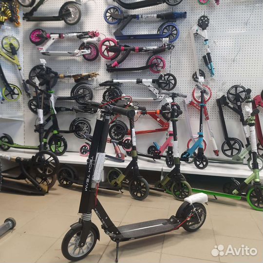 Самокат с дисковым тормозом