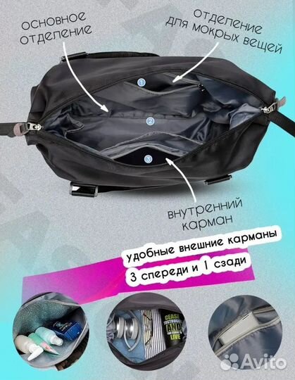 Сумка дорожная спортивная