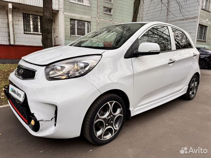 Kia Picanto 1.3 AT, 2015, битый, 43 000 км