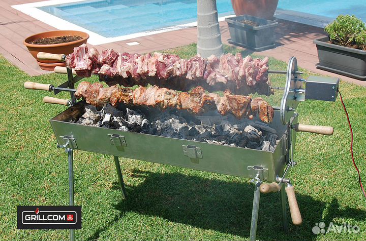 Мангал автоматический угольный