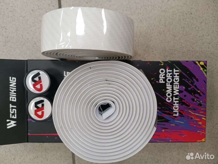 Обмотка руля белого цвета