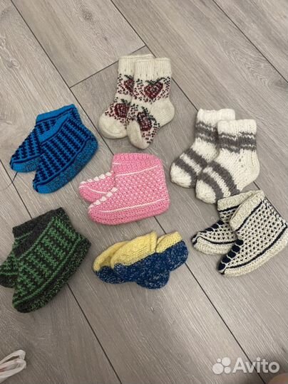 Теплые следки и носочки