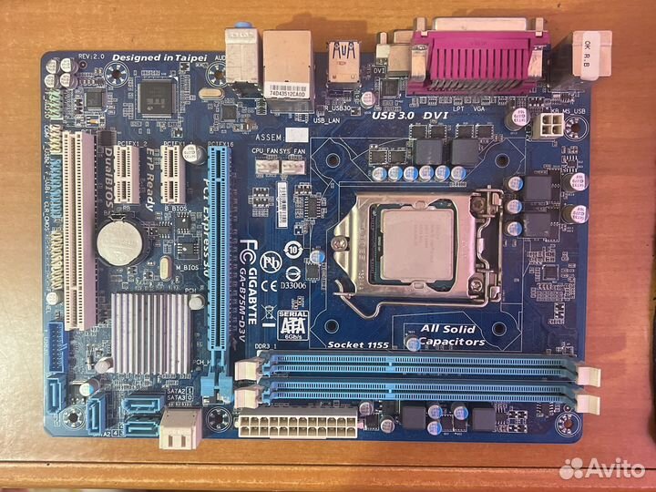 Материнская плата GiGabyte ga-b75m- d3v